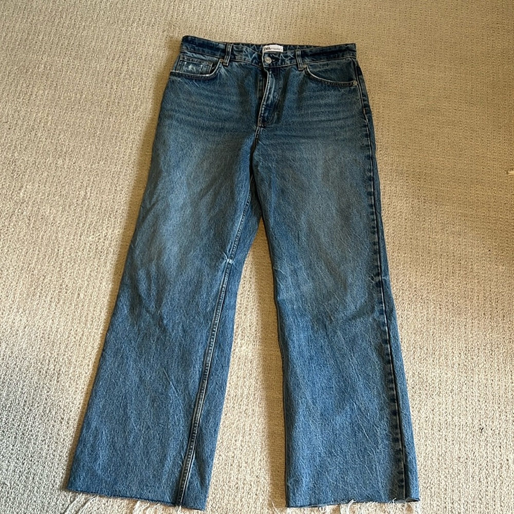 Zara High-Rise Wide-Leg Jeans